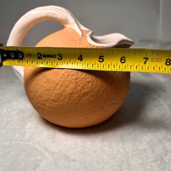 Italian Wide Mouth Terracota Juice Water Pitcher Early 18th Century Baked Earth - Picture 12 of 12